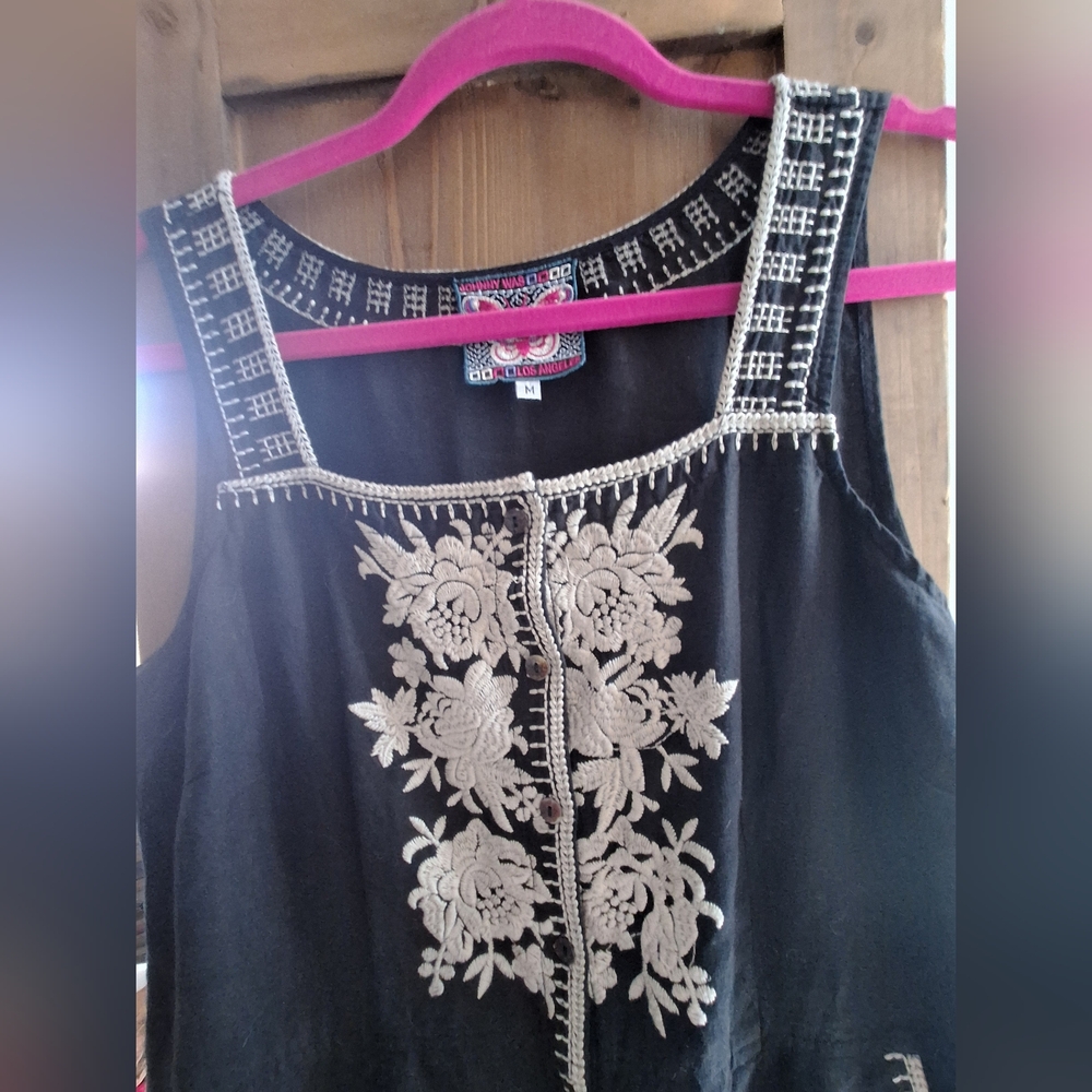 Johnny Was Embroidered Jumpsuit - Picture 2 of 3